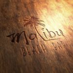 Malibu beach bar wood